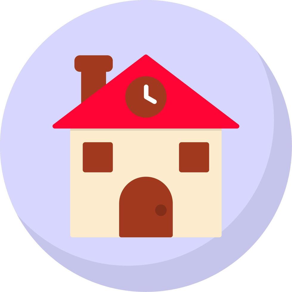 casa plano burbuja icono vector