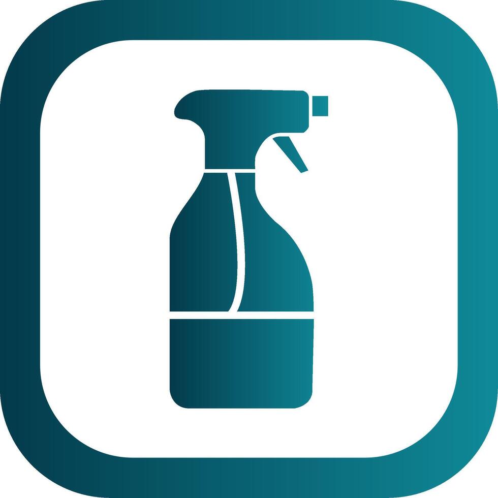Cleaning Liquid Glyph Gradient Corner Icon vector
