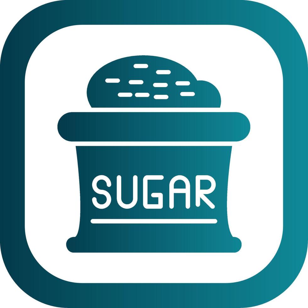 Sugar Glyph Gradient Corner Icon vector