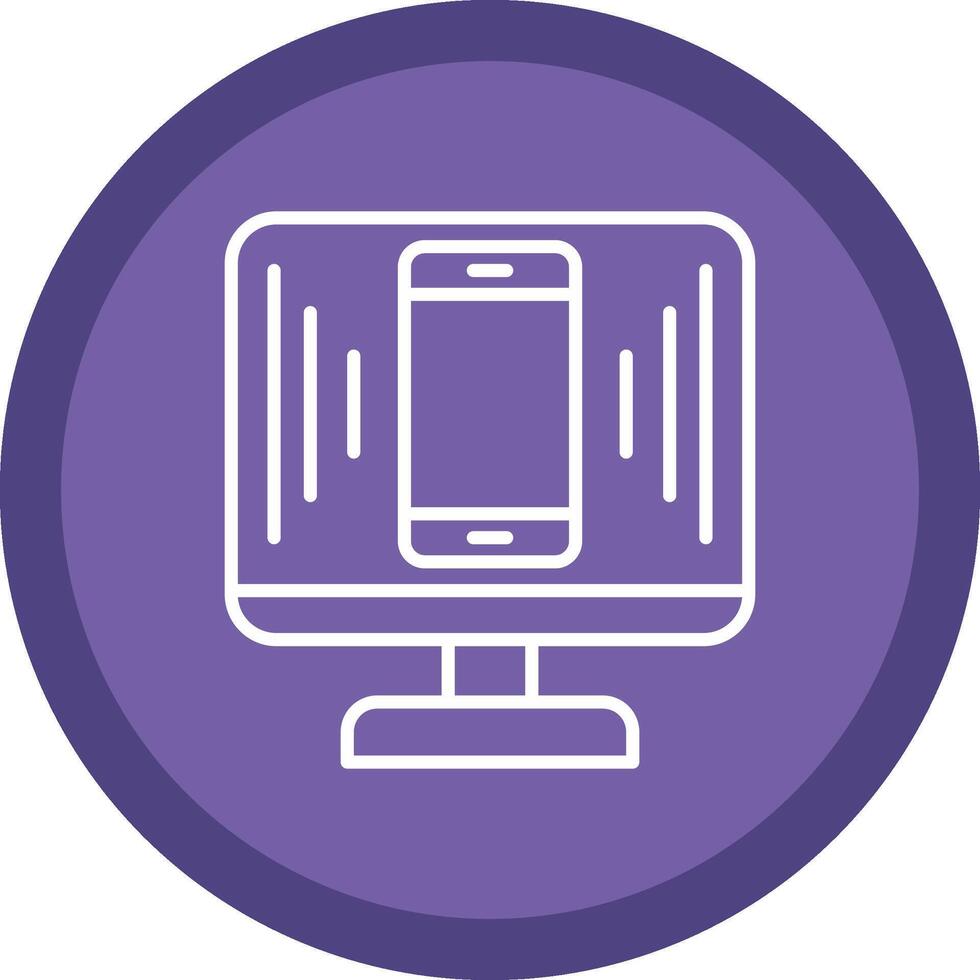 Responsive Design Line Multi Circle Icon vector