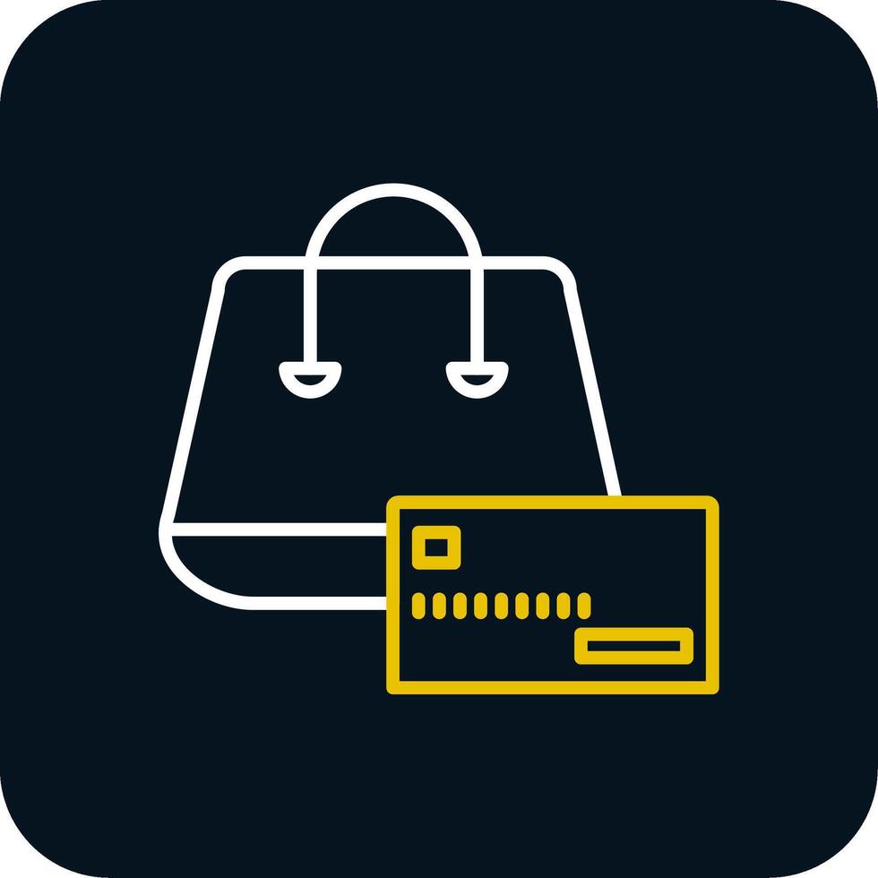 Buying On Credit Line Red Circle Icon vector