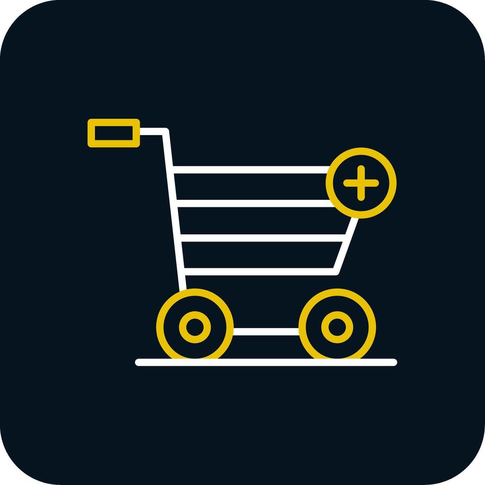 Add to Cart Line Red Circle Icon vector