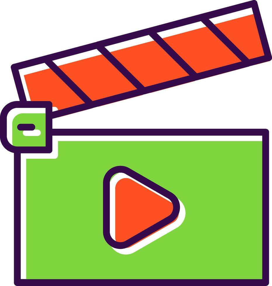 Player filled Design Icon vector