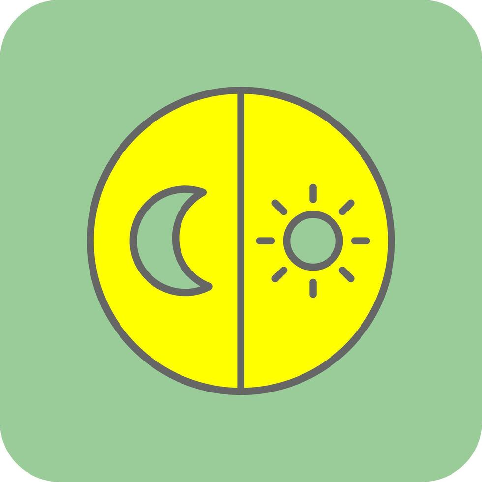Day And Night free Filled Yellow Icon vector