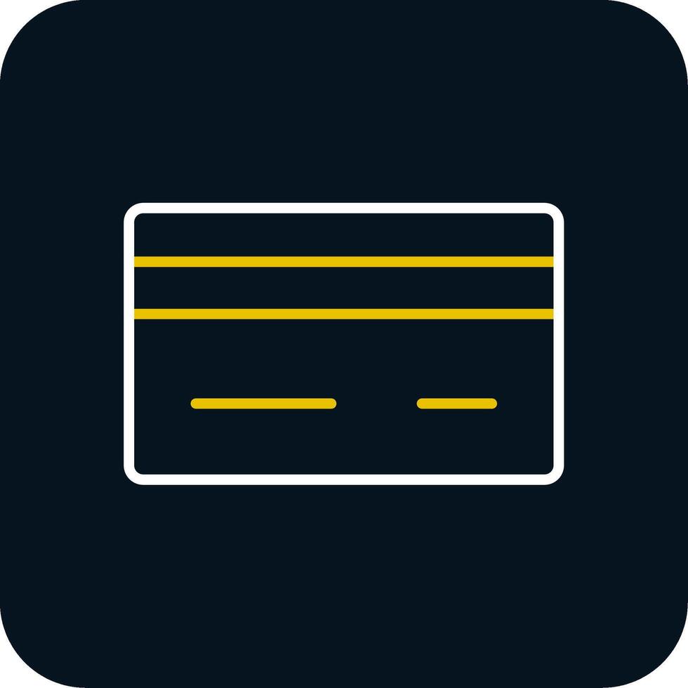 Credit Card Line Red Circle Icon vector