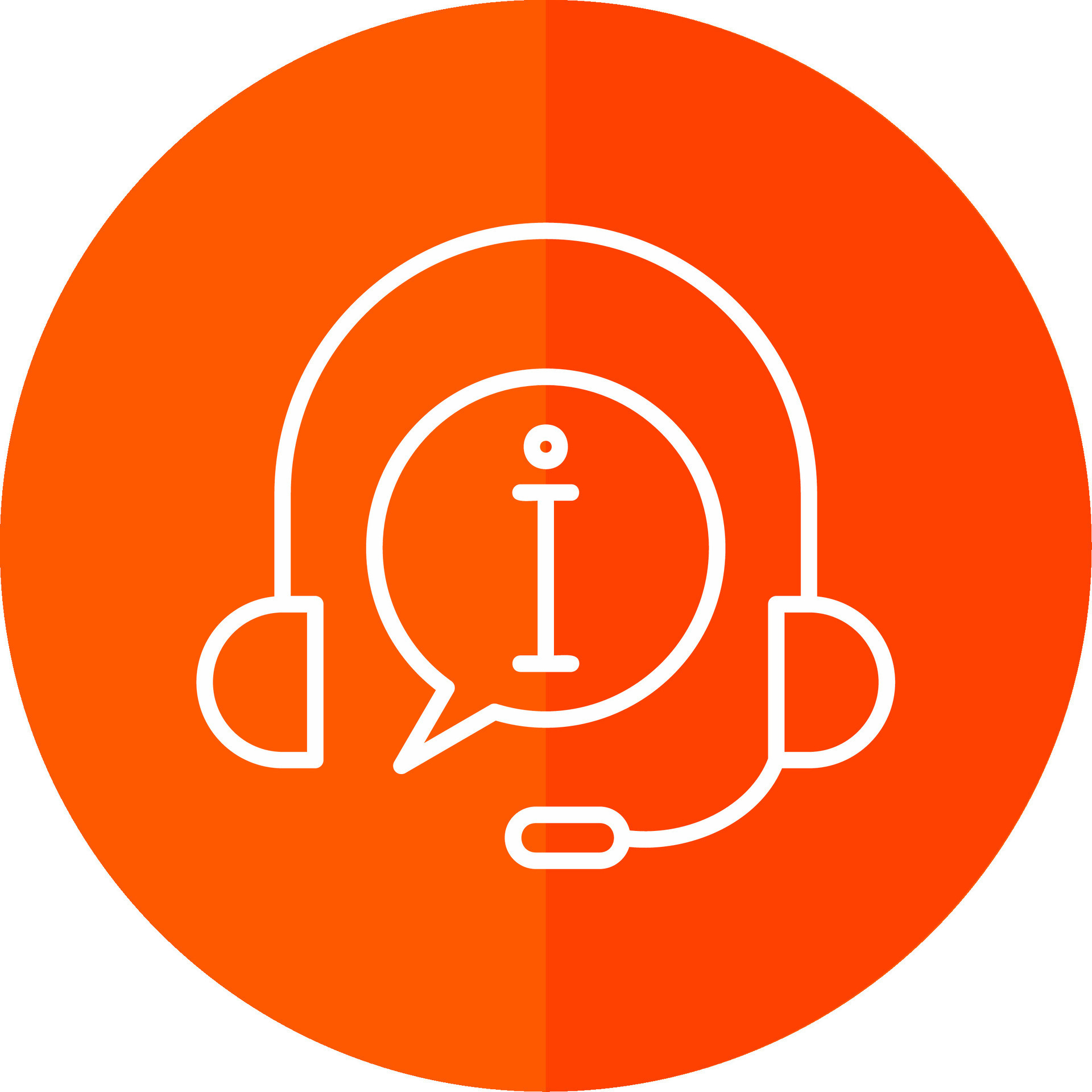 Customer Service Line Red Circle Icon 44200092 Vector Art at Vecteezy