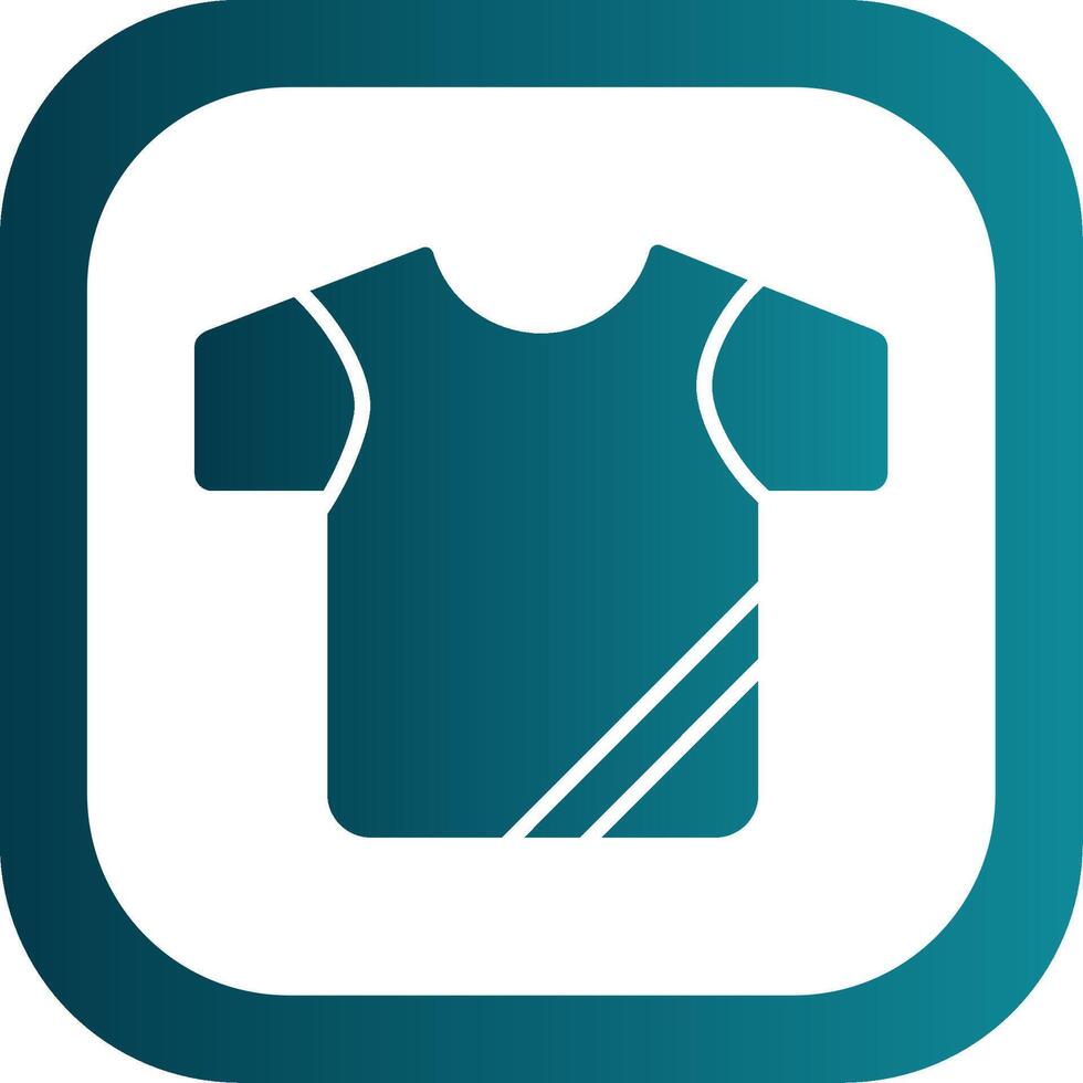 shirt Glyph Gradient Corner Icon vector