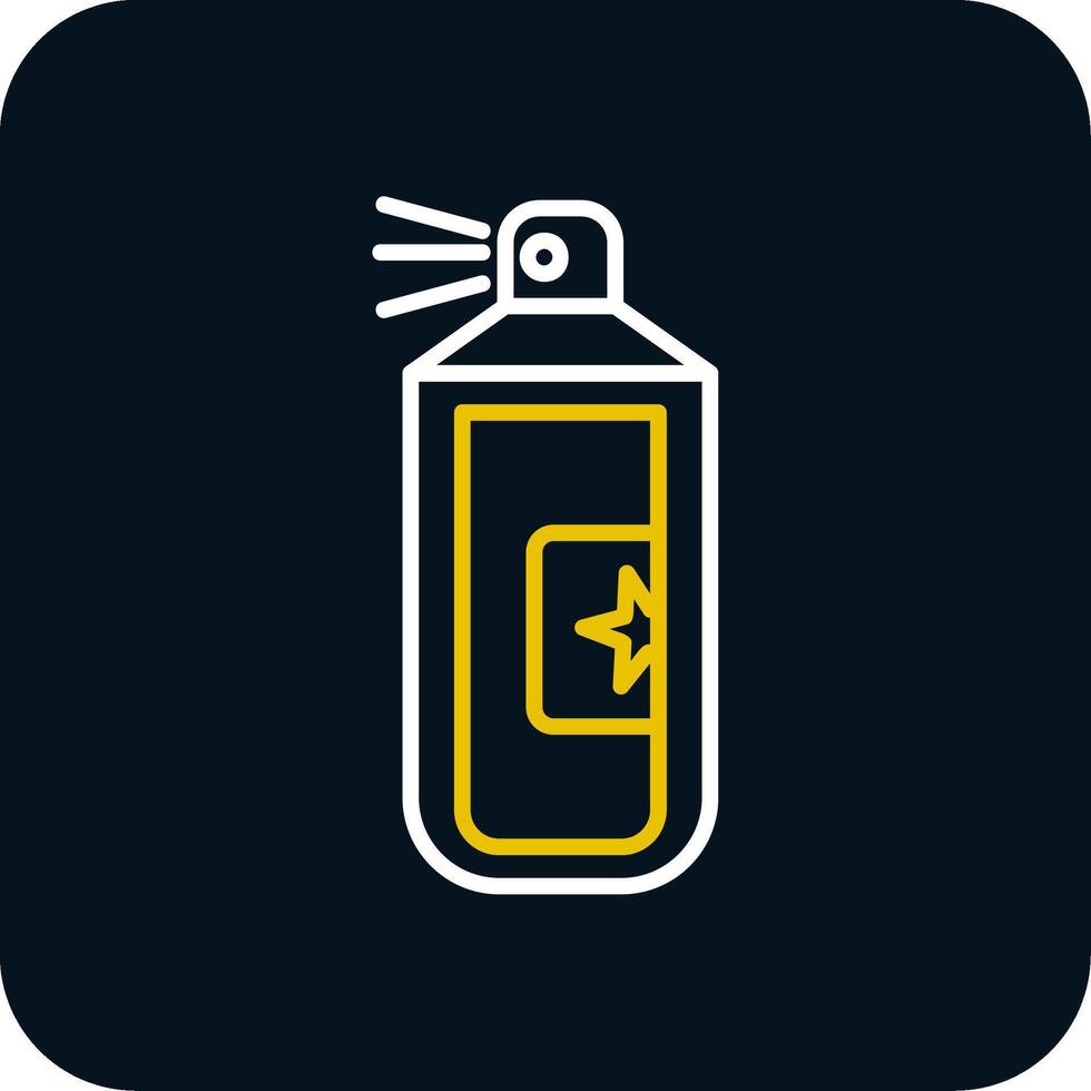 Silly Strings Line Red Circle Icon vector