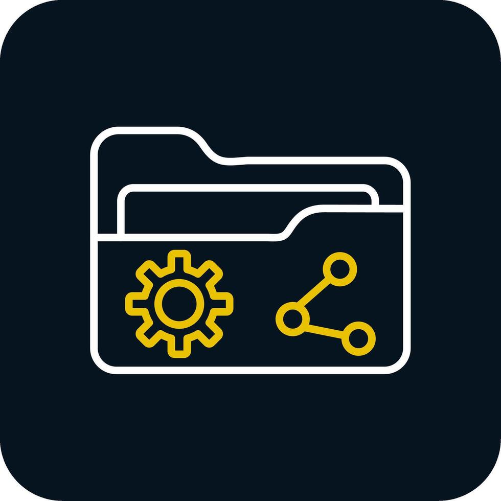 Share Line Red Circle Icon vector