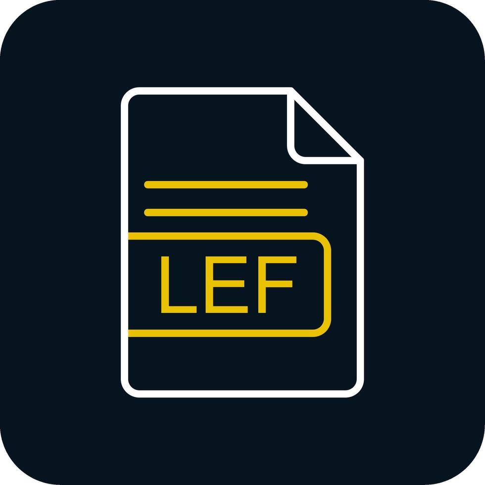LEF File Format Line Red Circle Icon vector