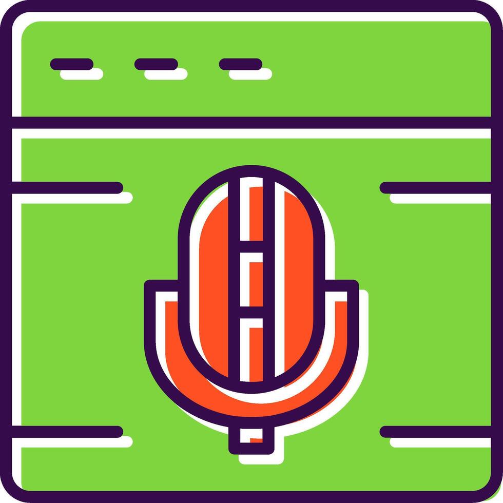Browser filled Design Icon vector