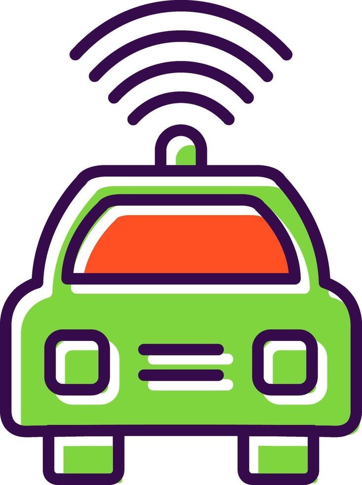 Car filled Design Icon vector