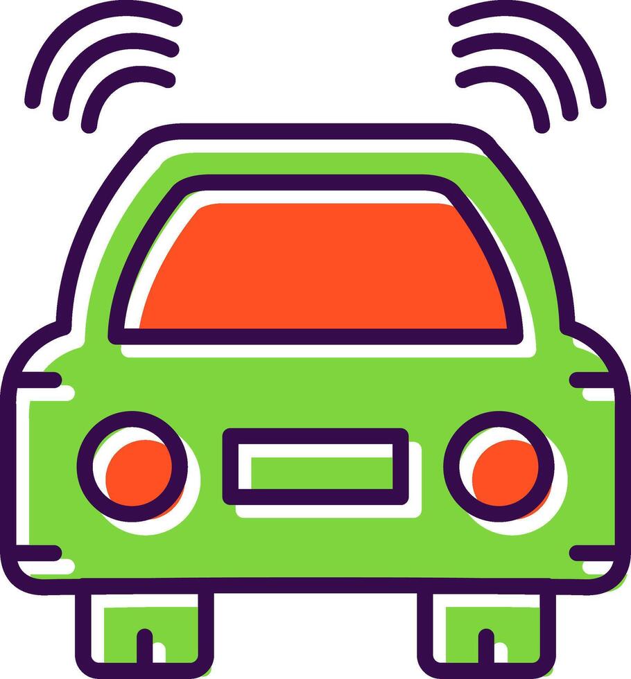 Car filled Design Icon vector