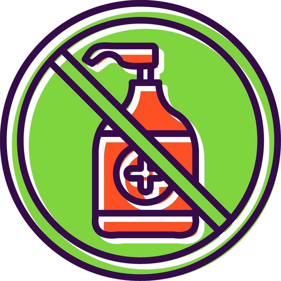 Prohibited Sign filled Design Icon vector