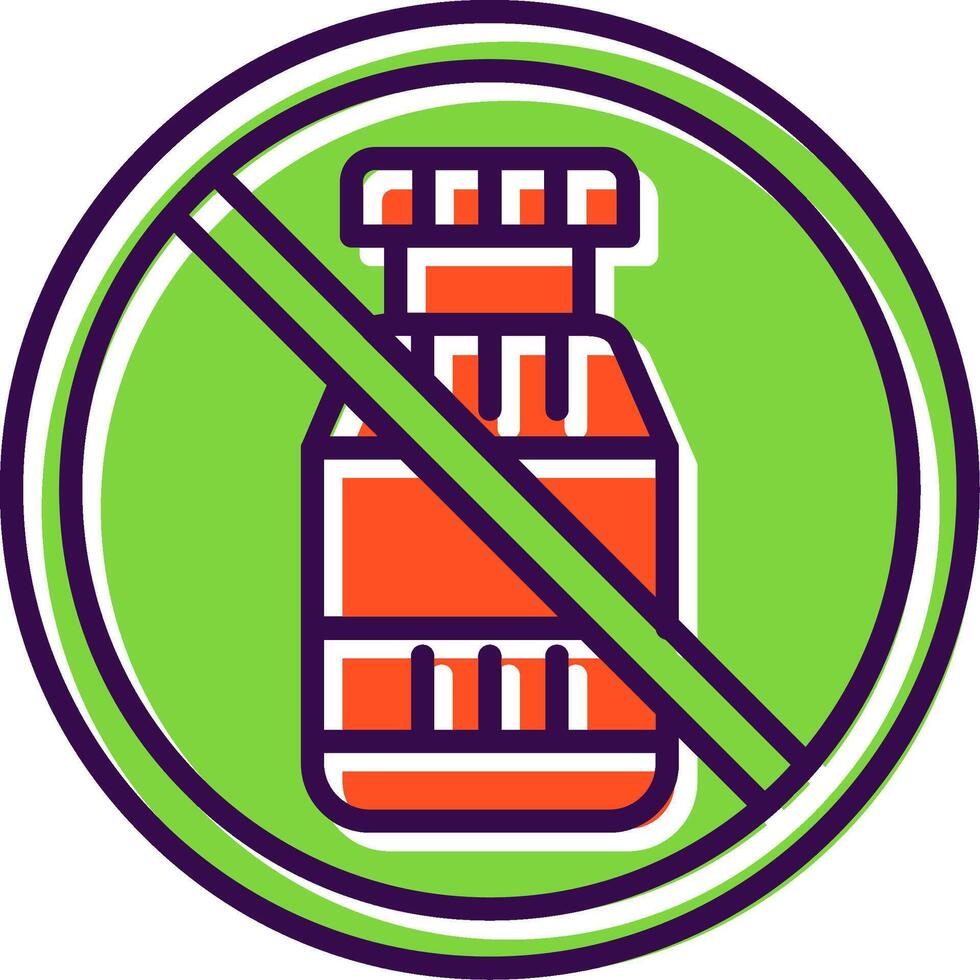 Prohibited Sign filled Design Icon vector