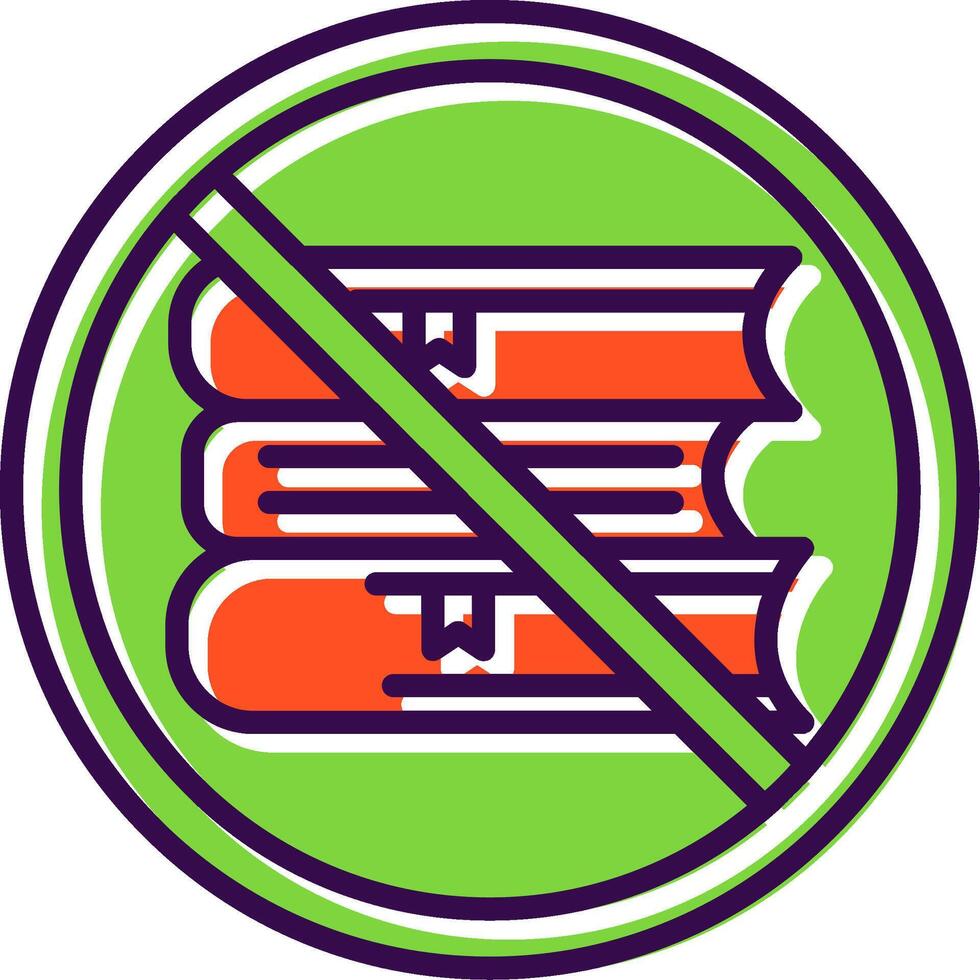 Prohibited Sign filled Design Icon vector
