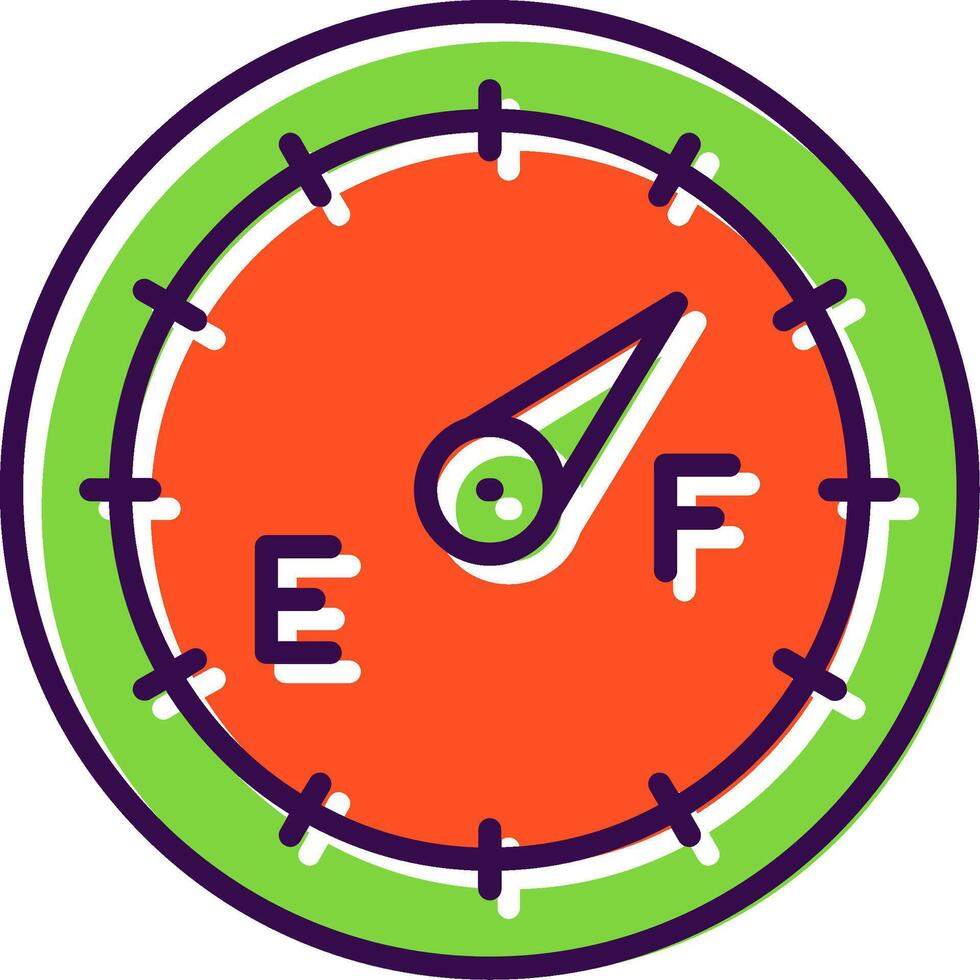 Dial filled Design Icon vector