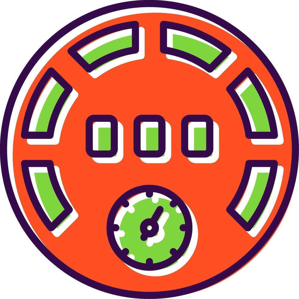 Gauge filled Design Icon vector