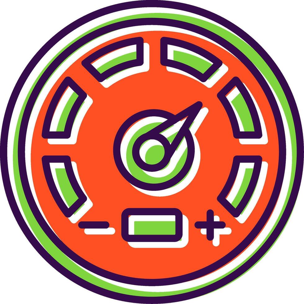 Gauge filled Design Icon vector