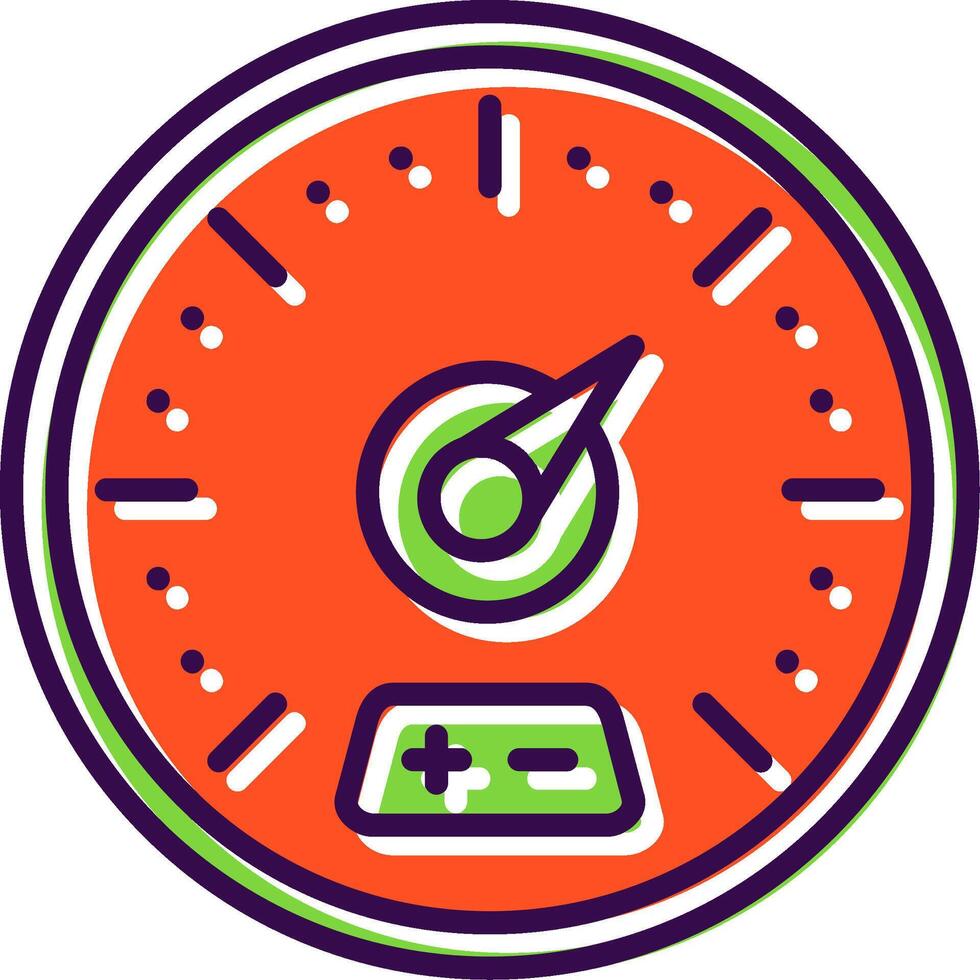 Gauge filled Design Icon vector