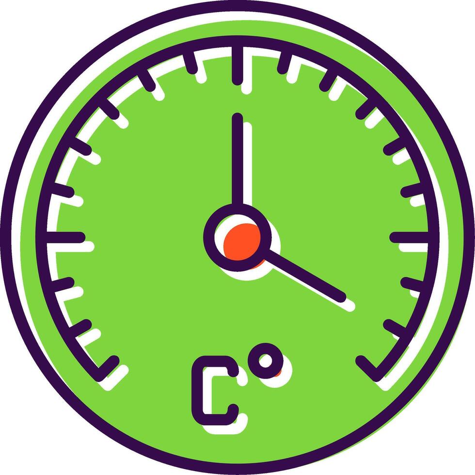 Thermometer filled Design Icon vector