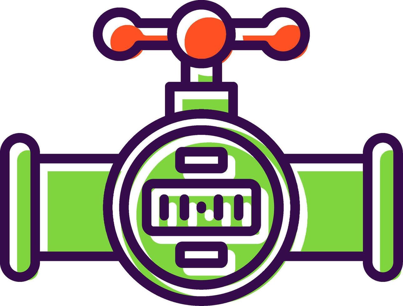 Water Tap filled Design Icon vector