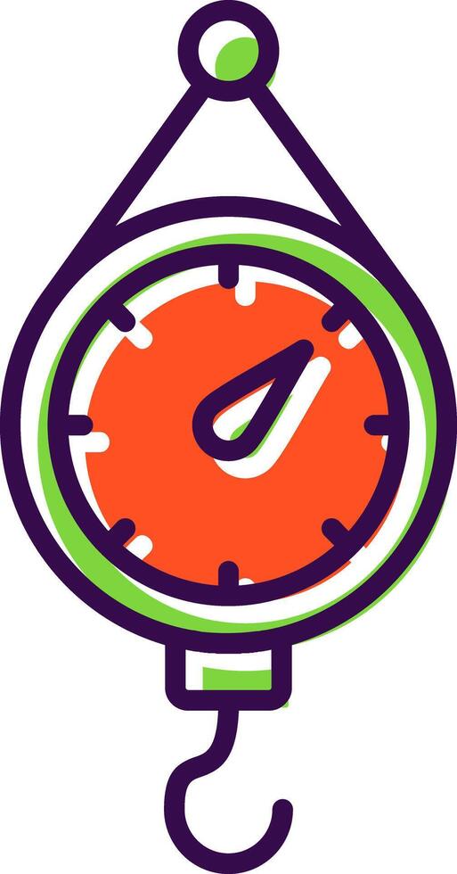 Scales filled Design Icon vector