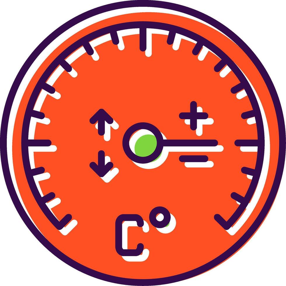 Gauge filled Design Icon vector