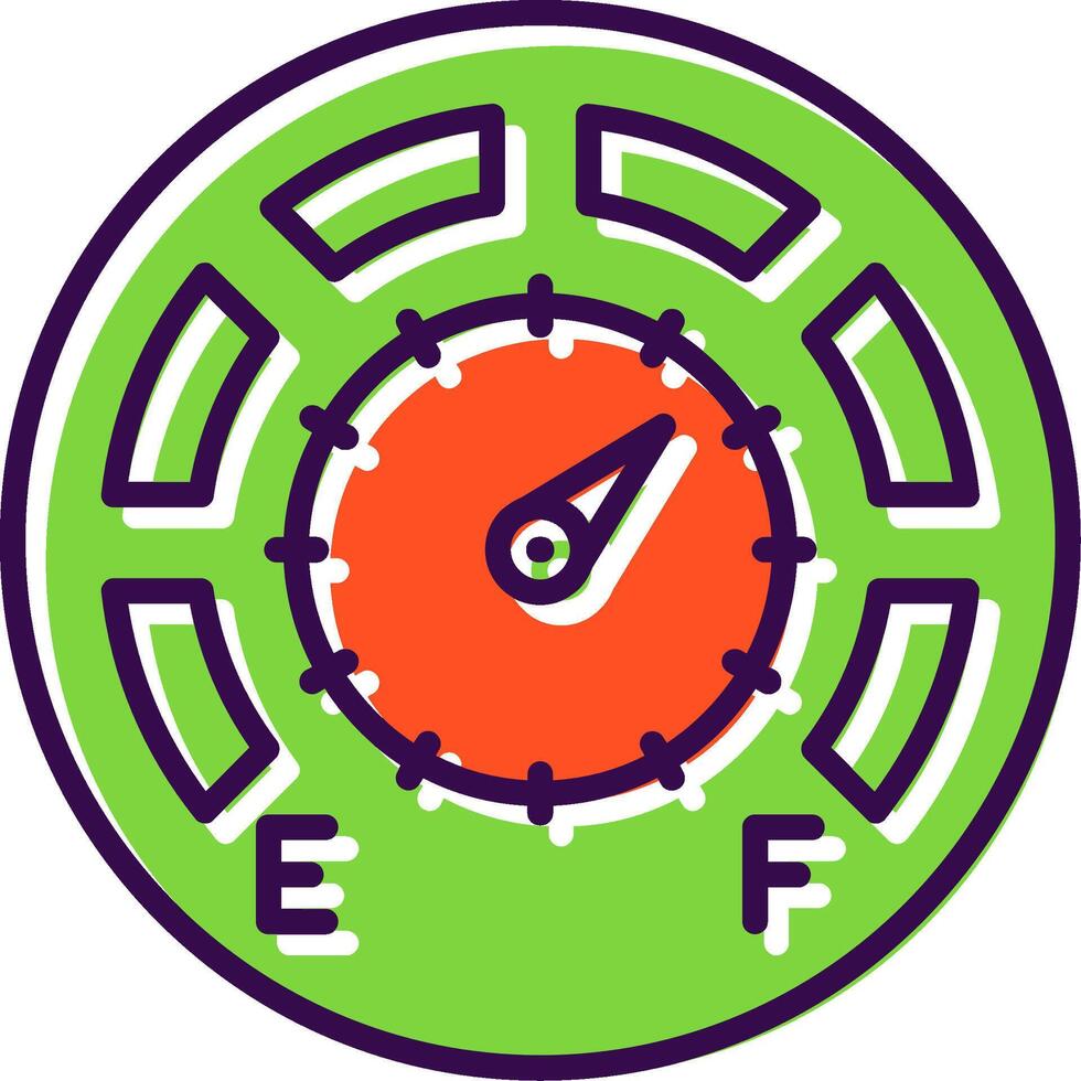 Gauge filled Design Icon vector