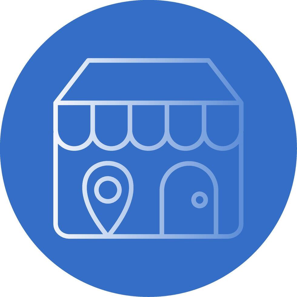 Store Locator Flat Bubble Icon vector