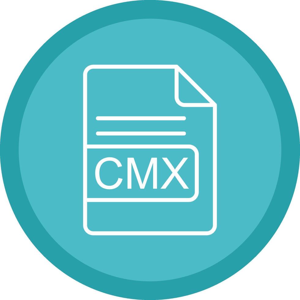 CMX File Format Line Multi Circle Icon vector