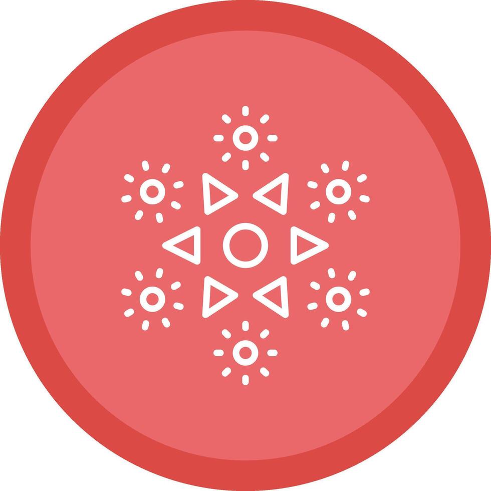 Firework Line Multi Circle Icon vector