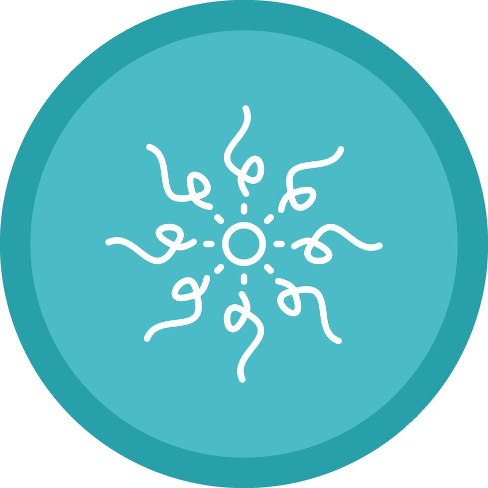 Firework Line Multi Circle Icon vector