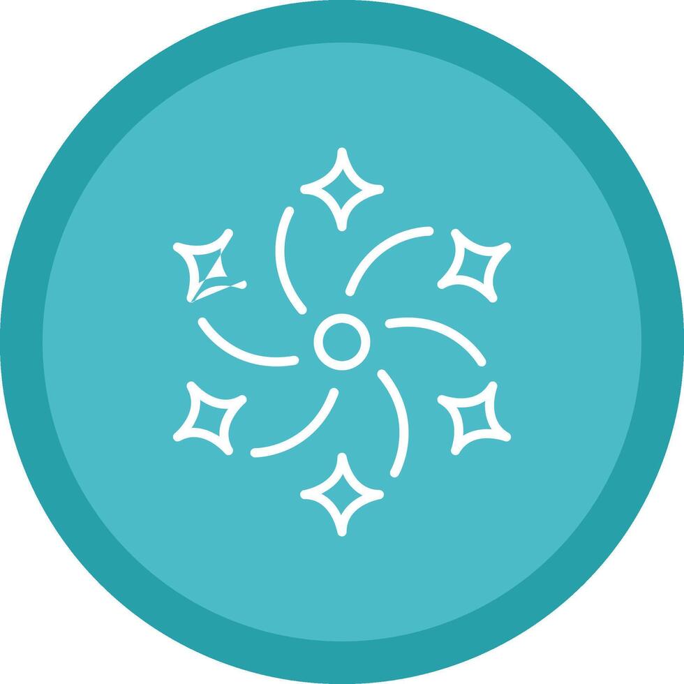 Firework Line Multi Circle Icon vector