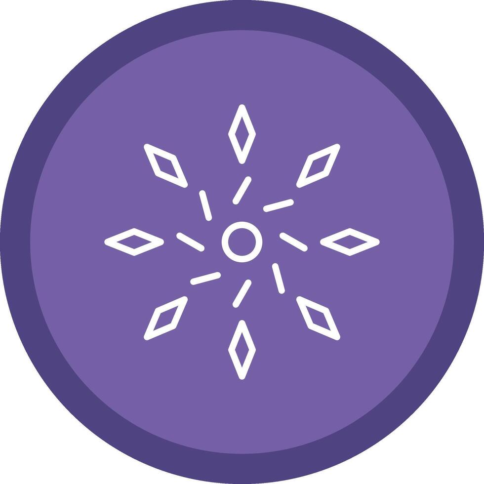 Firework Line Multi Circle Icon vector