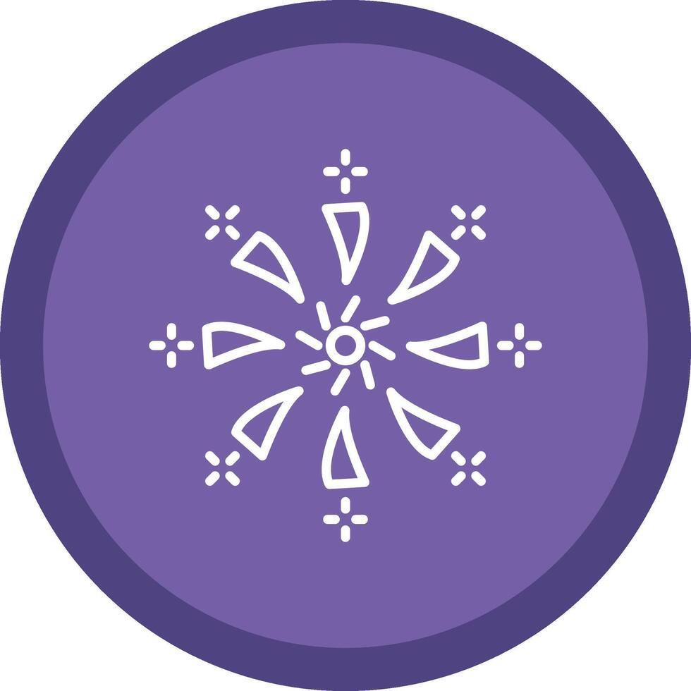 Firework Line Multi Circle Icon vector