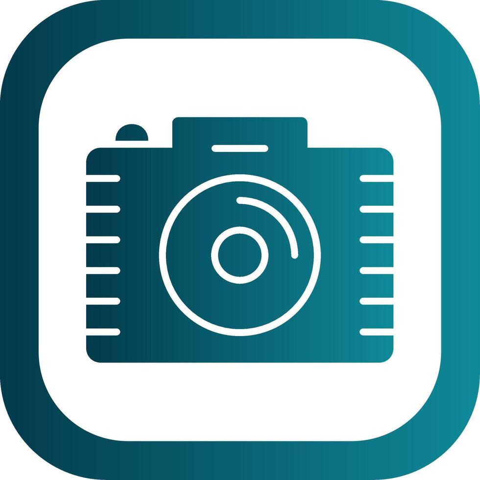 Photography Glyph Gradient Corner Icon vector