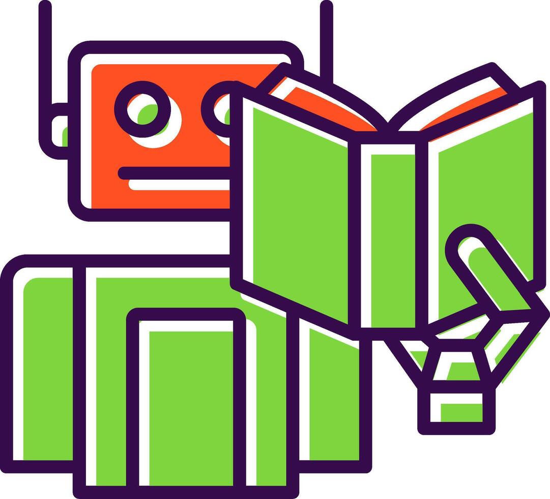 Robot filled Design Icon vector