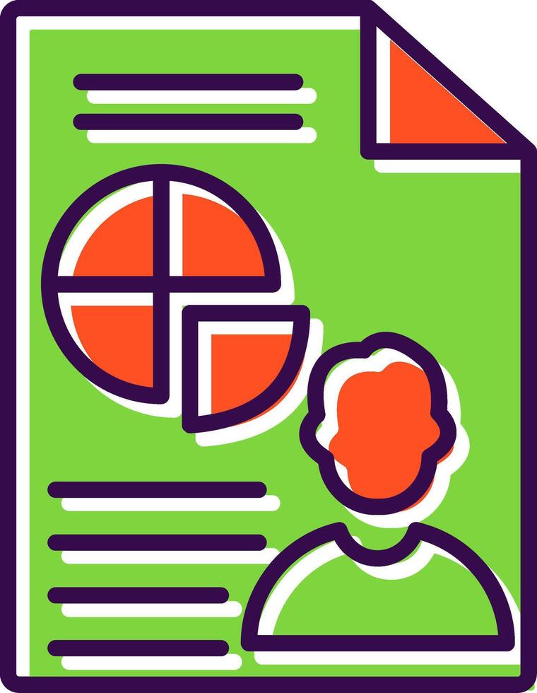 Presentation filled Design Icon vector
