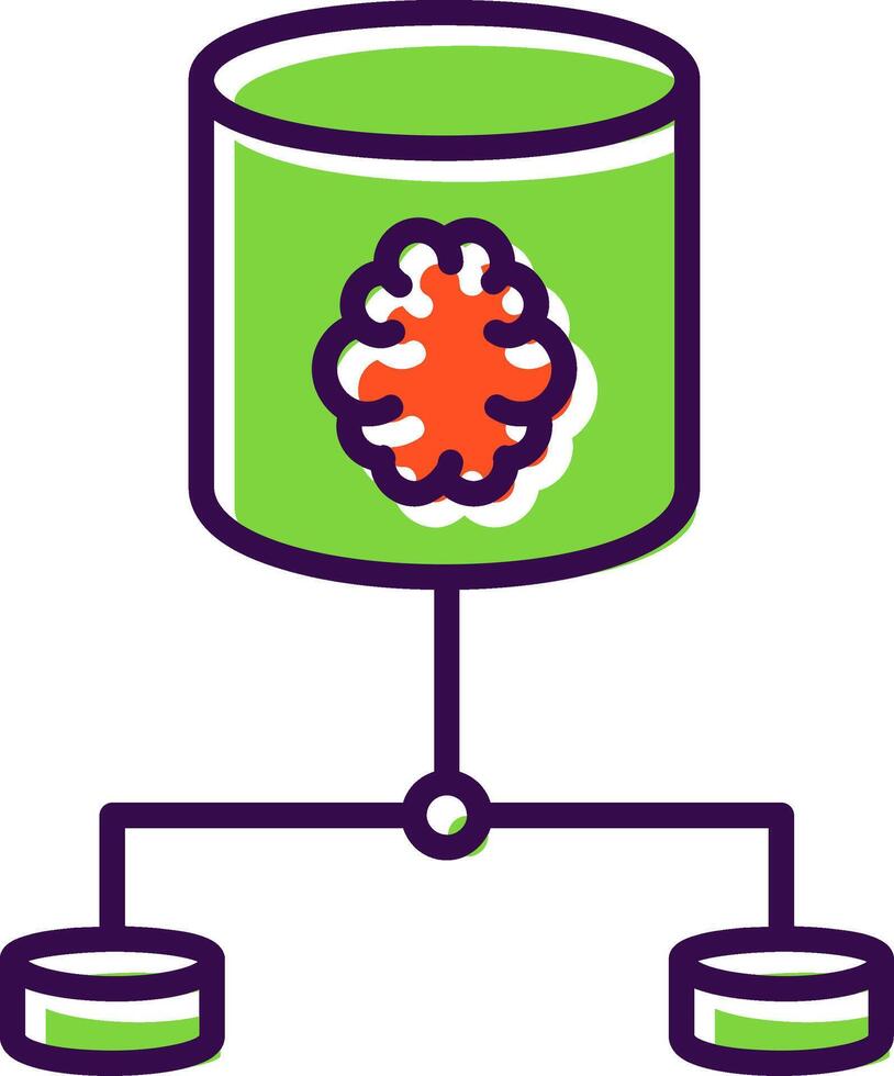 Network filled Design Icon vector