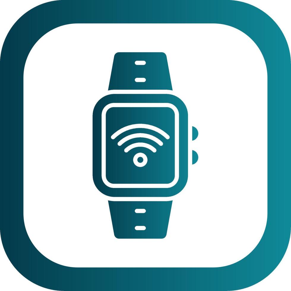 Wi-fi Glyph Gradient Corner Icon vector