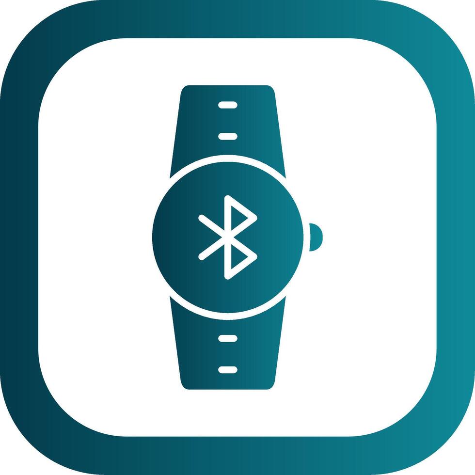 Bluetooth Glyph Gradient Corner Icon vector
