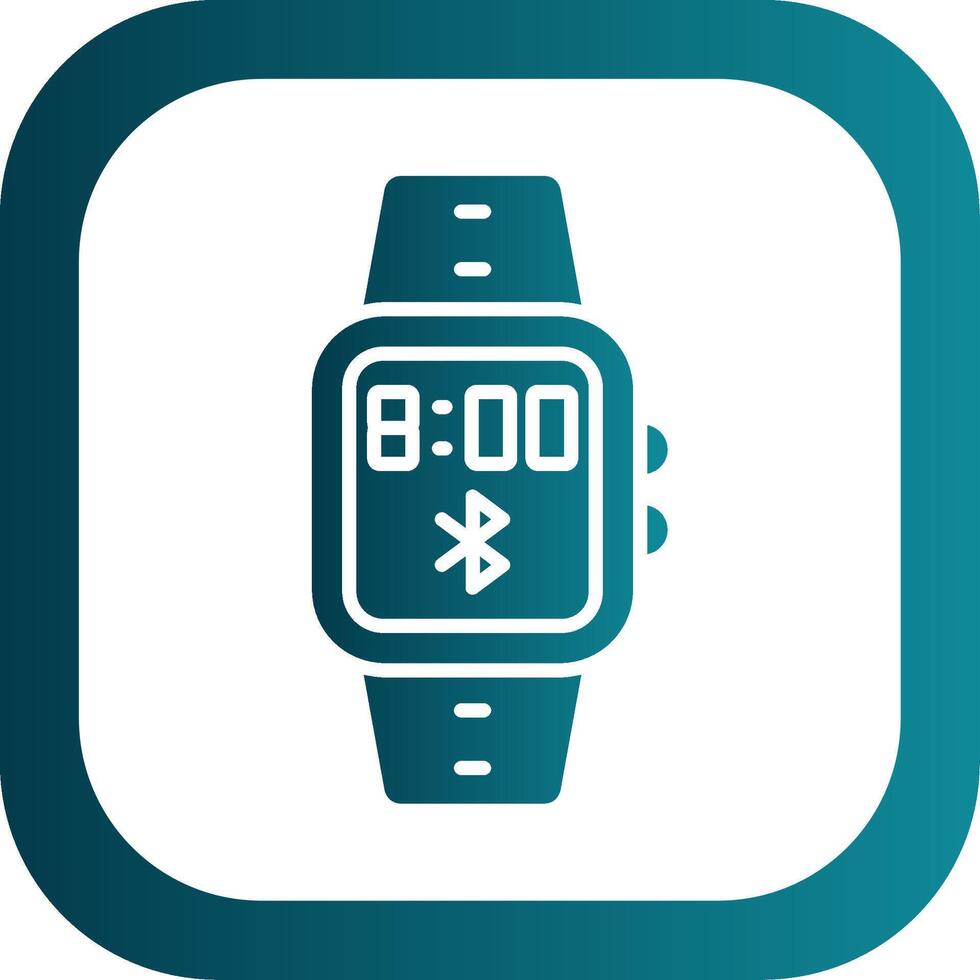 Bluetooth Glyph Gradient Corner Icon vector