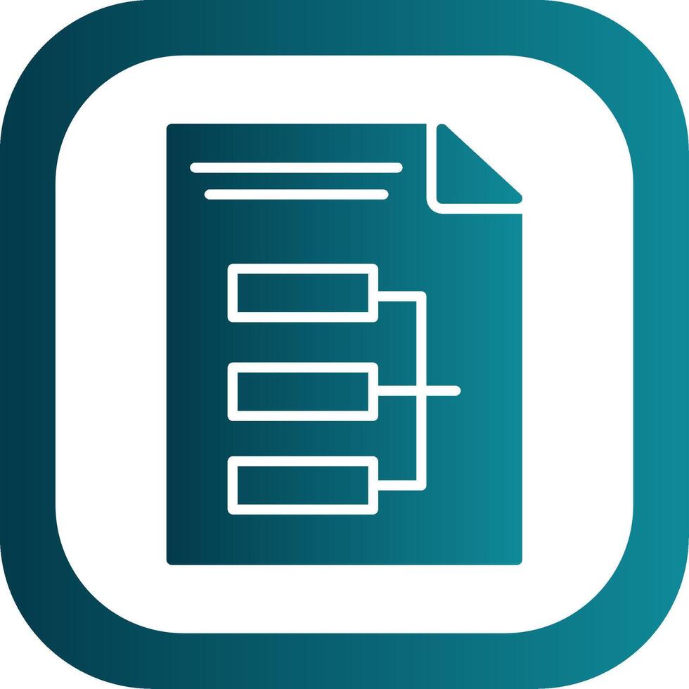 Infographic Glyph Gradient Corner Icon vector