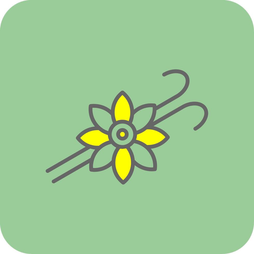 Vanilla Glyph Gradient Corner Icon vector