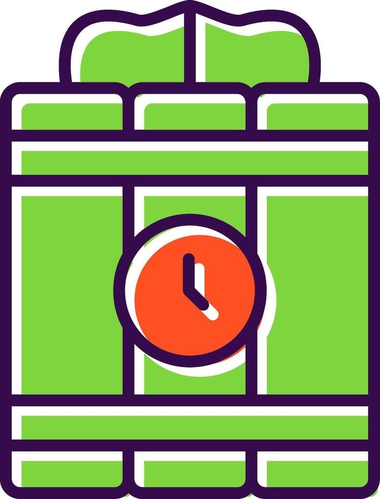 Dynamite filled Design Icon vector