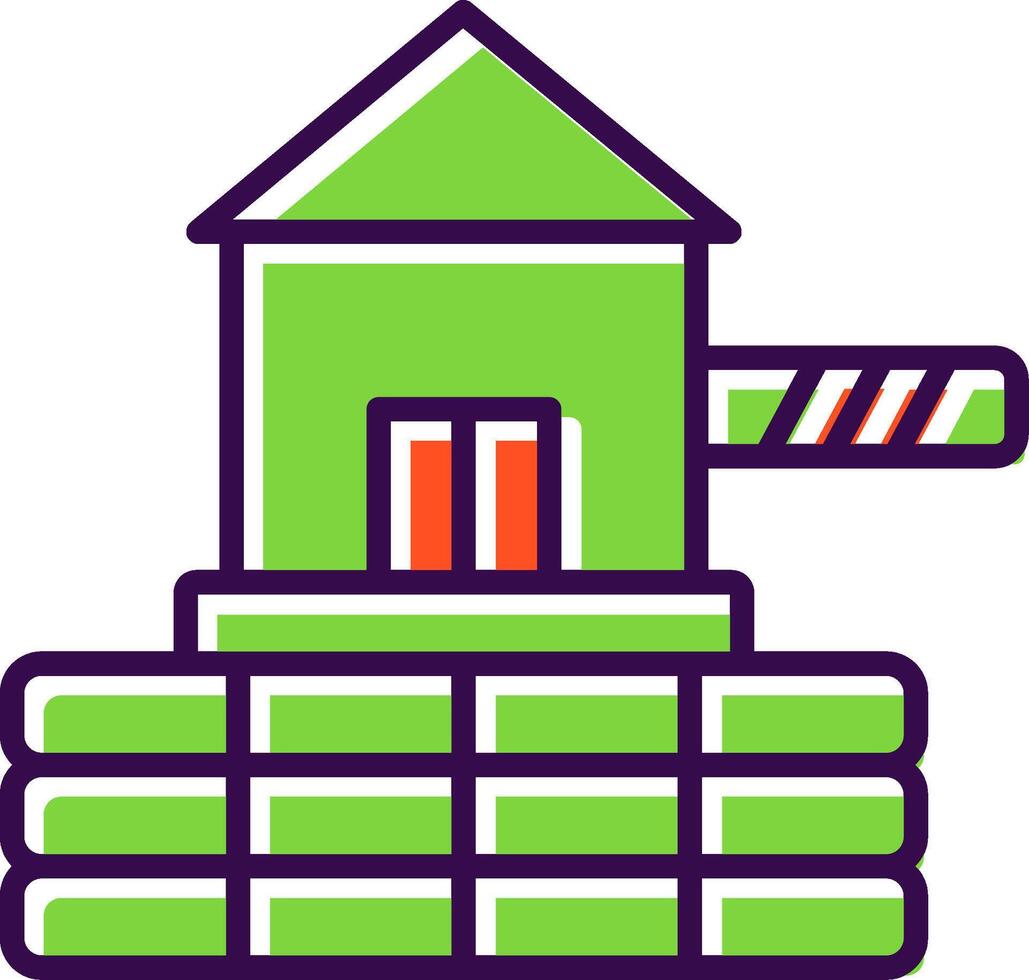 Barrier filled Design Icon vector
