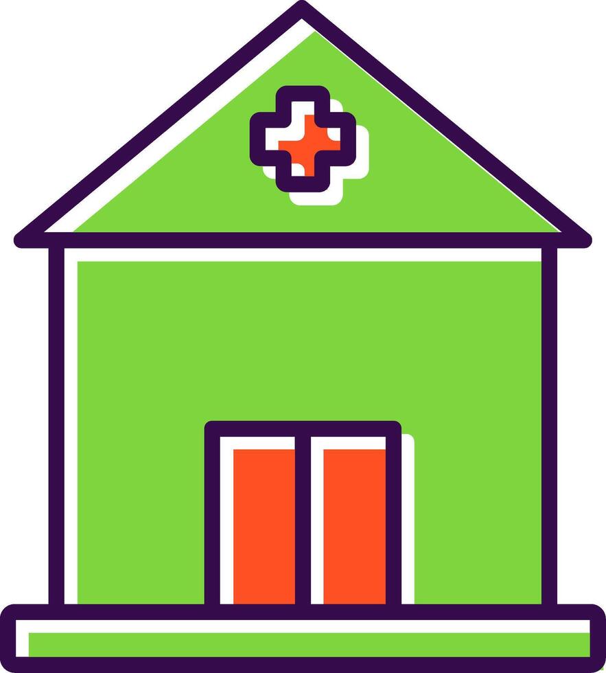 Building filled Design Icon vector