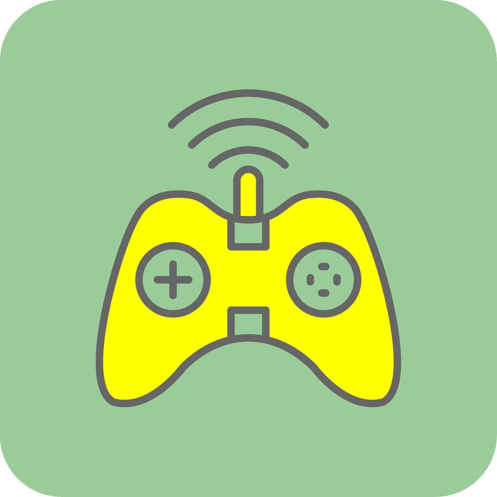 Gaming Filled Yellow Icon vector