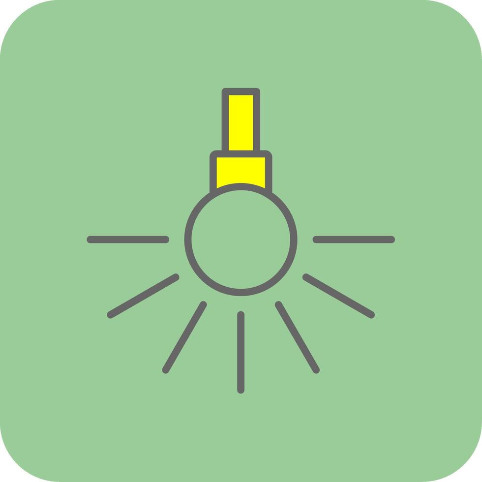Headlight Glyph Gradient Corner Icon vector
